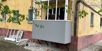 Установка балкона под ключ Окна ПВХ KBE 58 мм